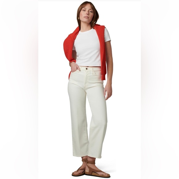 Joe’s Jeans “The Blake” High Rise, Wide Leg, Size 26, Ecru, NWT - Picture 4 of 16